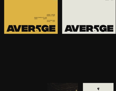 AVER5GE poster pair, yellow and canvas